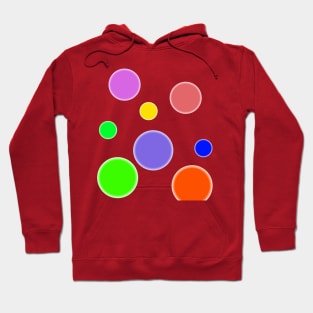 red blue green dots art Hoodie